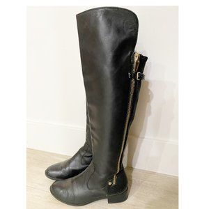 Calvin Klein Gladys Boot - Leather Stretch Black 7M